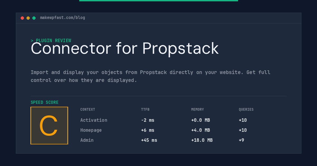 Connector for Propstack - MakeWPFast