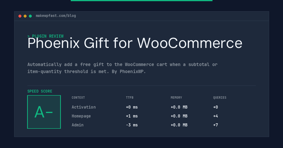 Phoenix Gift for WooCommerce - MakeWPFast