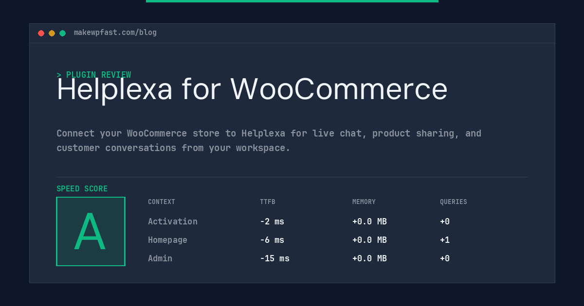 Helplexa for WooCommerce - MakeWPFast