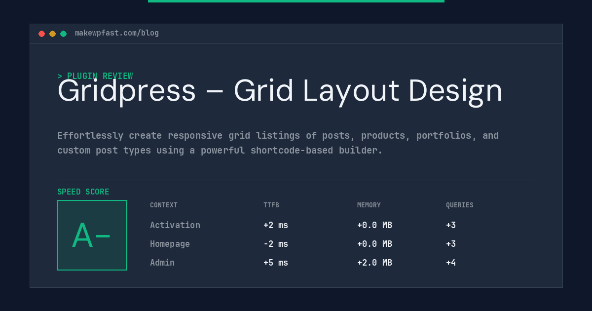 Gridpress – Grid Layout Design - MakeWPFast