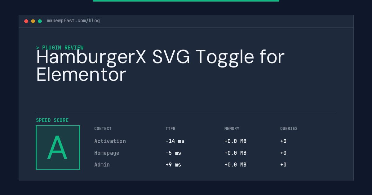 HamburgerX SVG Toggle for Elementor - MakeWPFast