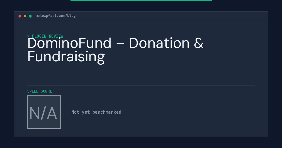 DominoFund – Donation & Fundraising - MakeWPFast