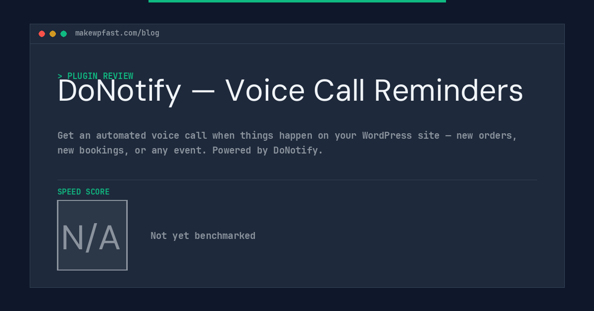 DoNotify — Voice Call Reminders - MakeWPFast
