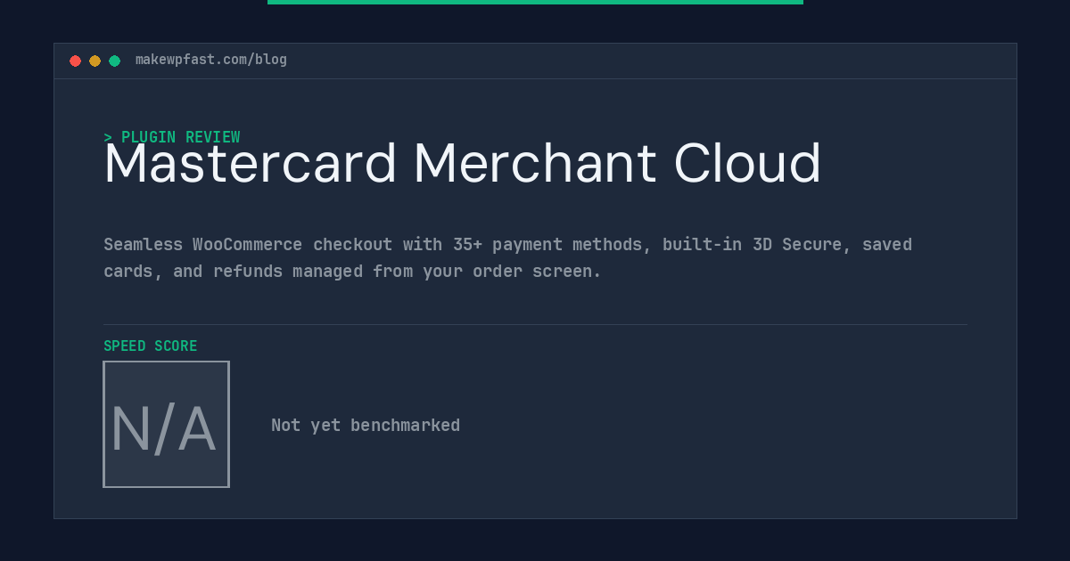 Mastercard Merchant Cloud - MakeWPFast