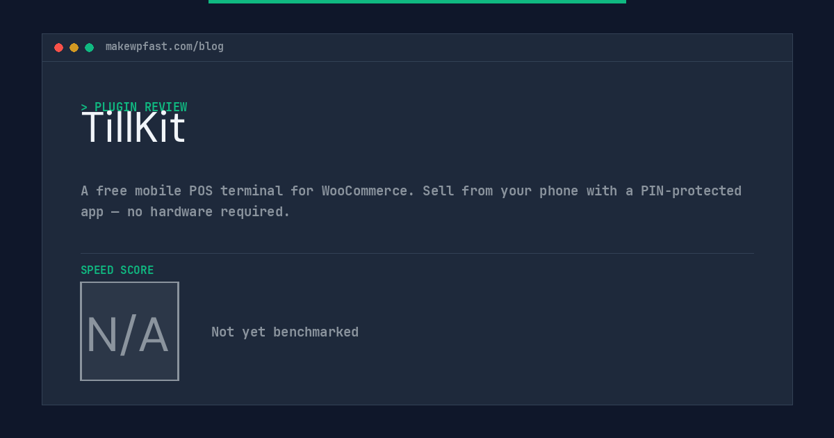 TillKit - MakeWPFast