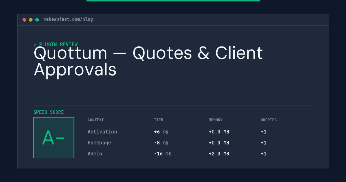 Quottum — Quotes & Client Approvals - MakeWPFast