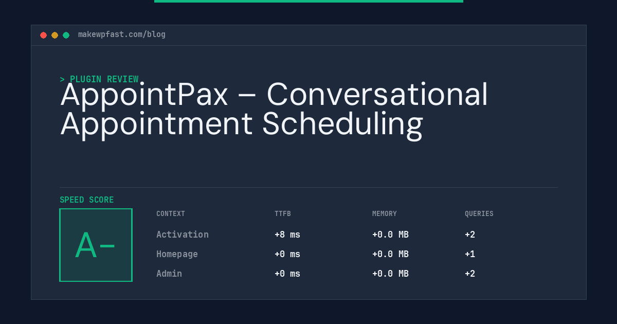 AppointPax – Conversational Appointment Scheduling - MakeWPFast