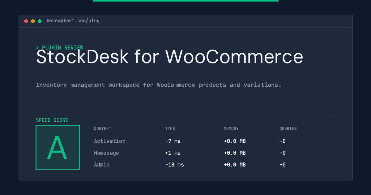 StockDesk for WooCommerce - MakeWPFast
