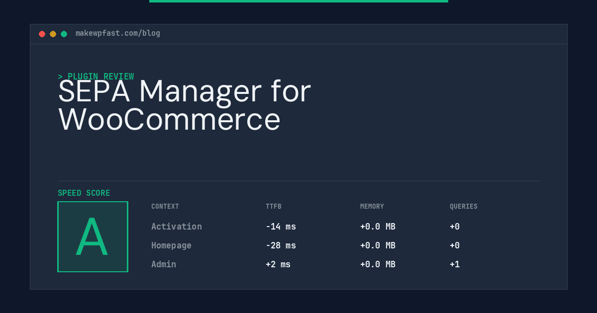 SEPA Manager for WooCommerce - MakeWPFast