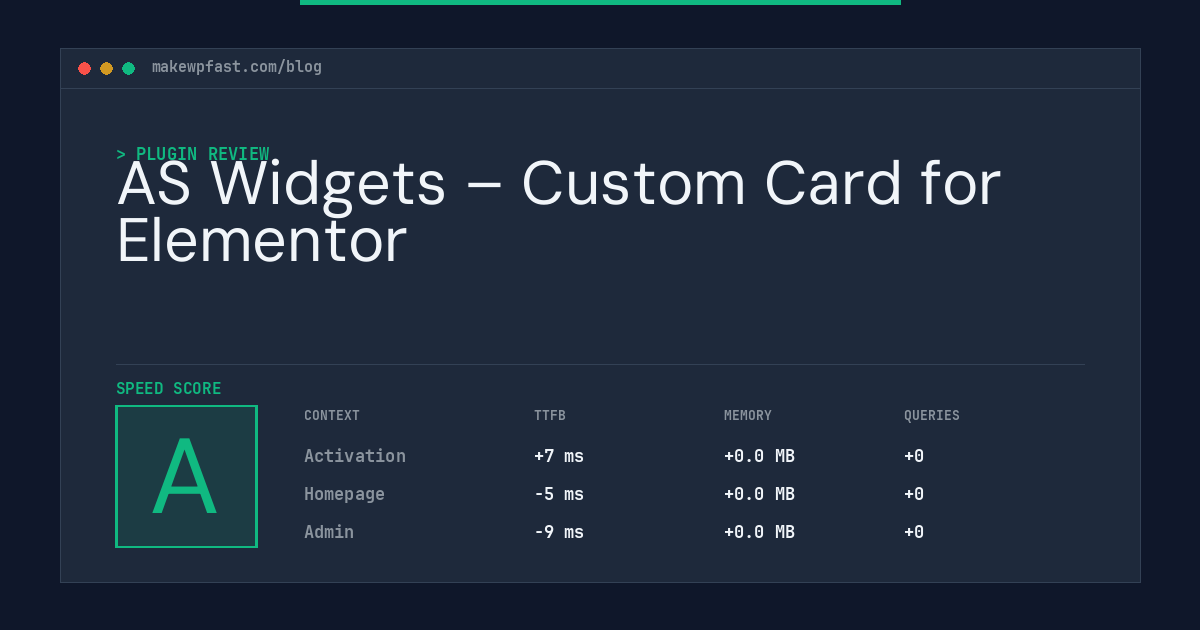 AS Widgets – Custom Card for Elementor - MakeWPFast