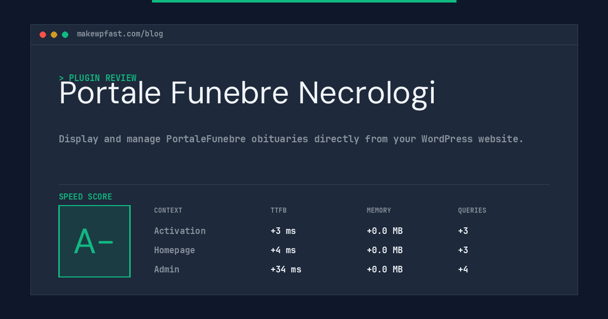 Portale Funebre Necrologi - MakeWPFast
