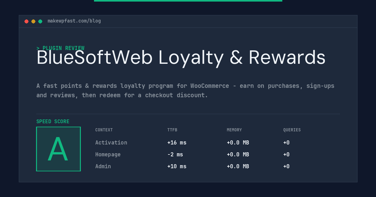 BlueSoftWeb Loyalty & Rewards - MakeWPFast