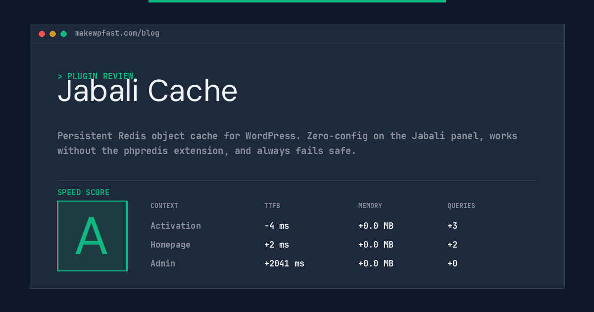 Jabali Cache - MakeWPFast