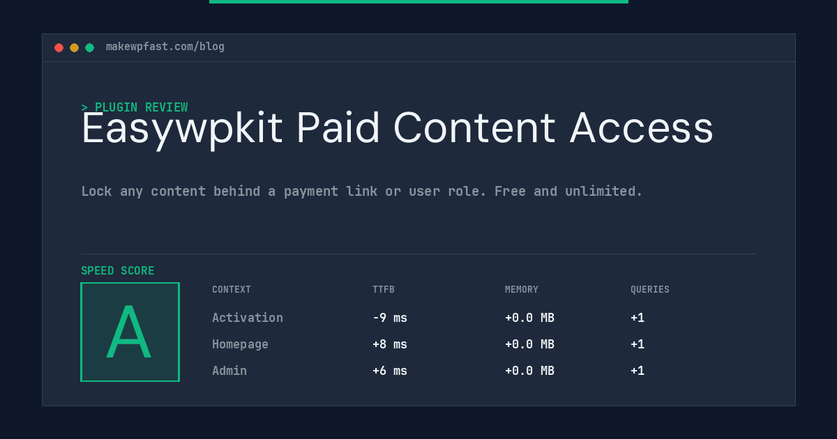 Easywpkit Paid Content Access - MakeWPFast