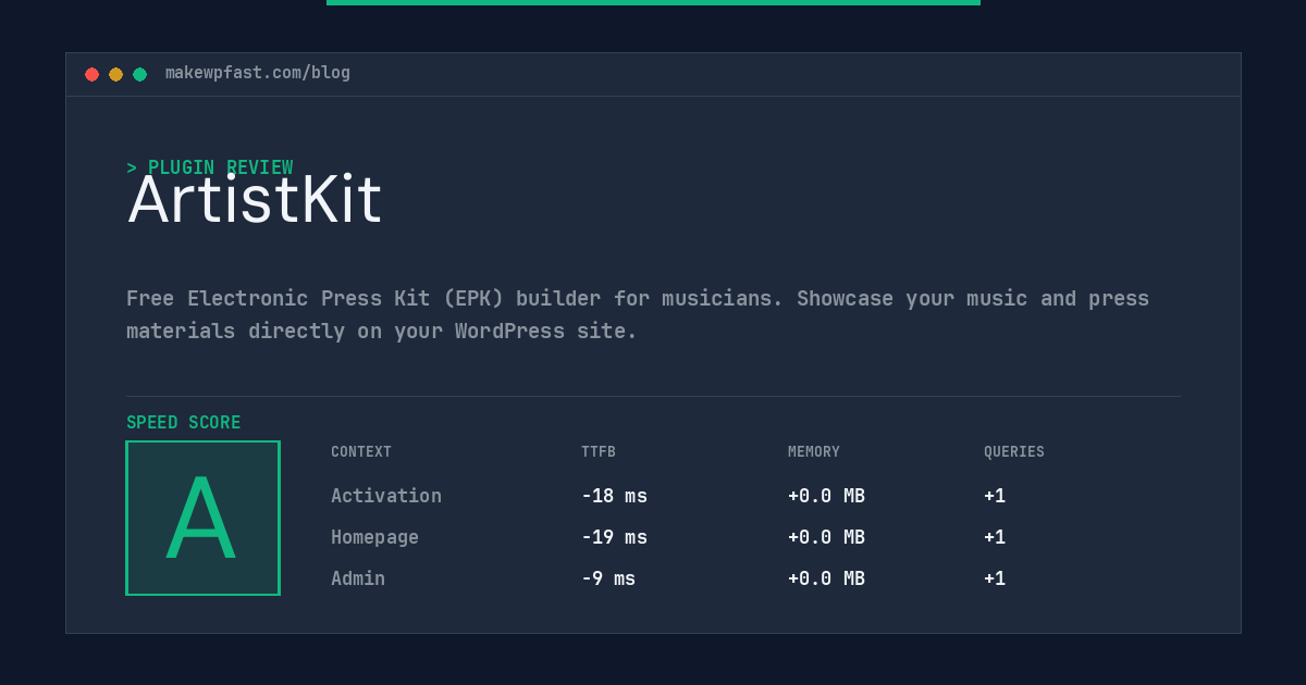 ArtistKit - MakeWPFast