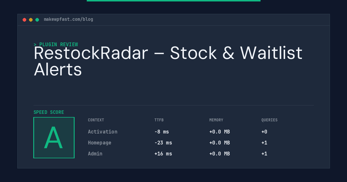 RestockRadar – Stock & Waitlist Alerts - MakeWPFast