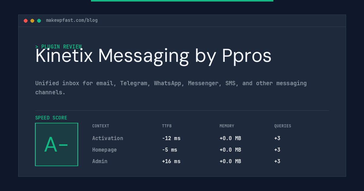 Kinetix Messaging by Ppros - MakeWPFast