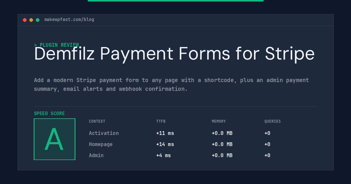 Demfilz Payment Forms for Stripe - MakeWPFast