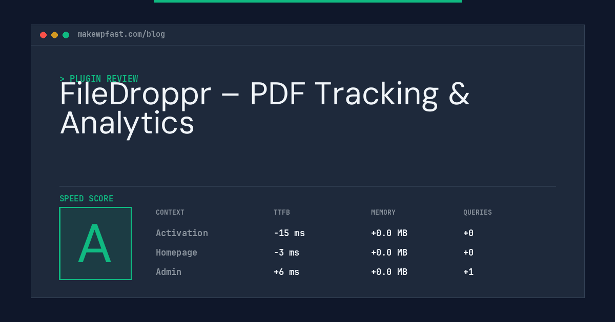 FileDroppr – PDF Tracking & Analytics - MakeWPFast