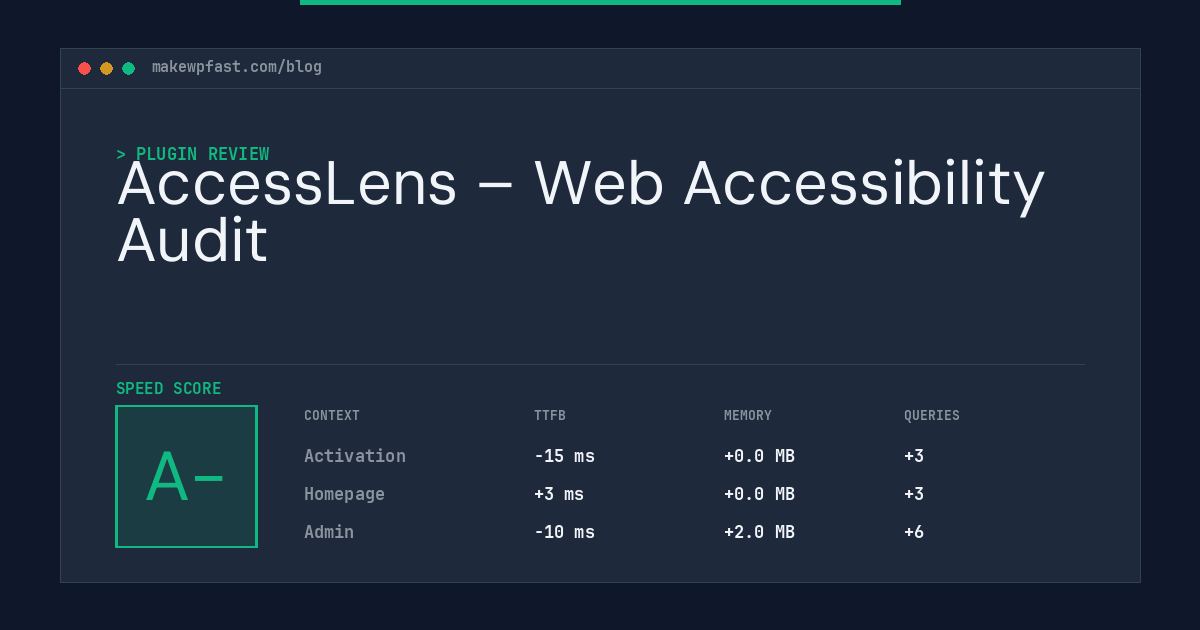 AccessLens – Web Accessibility Audit - MakeWPFast