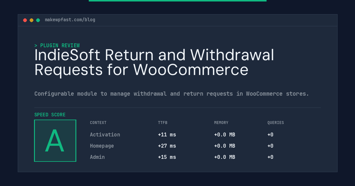 IndieSoft Return and Withdrawal Requests for WooCommerce - MakeWPFast