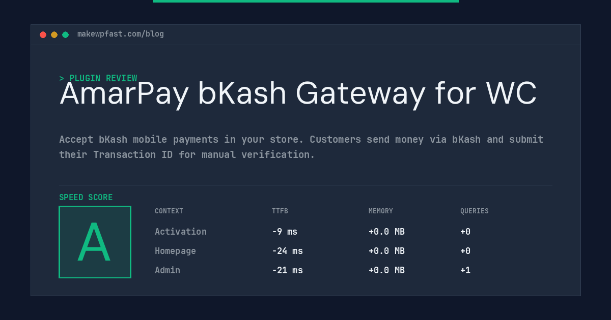 AmarPay bKash Gateway for WC - MakeWPFast