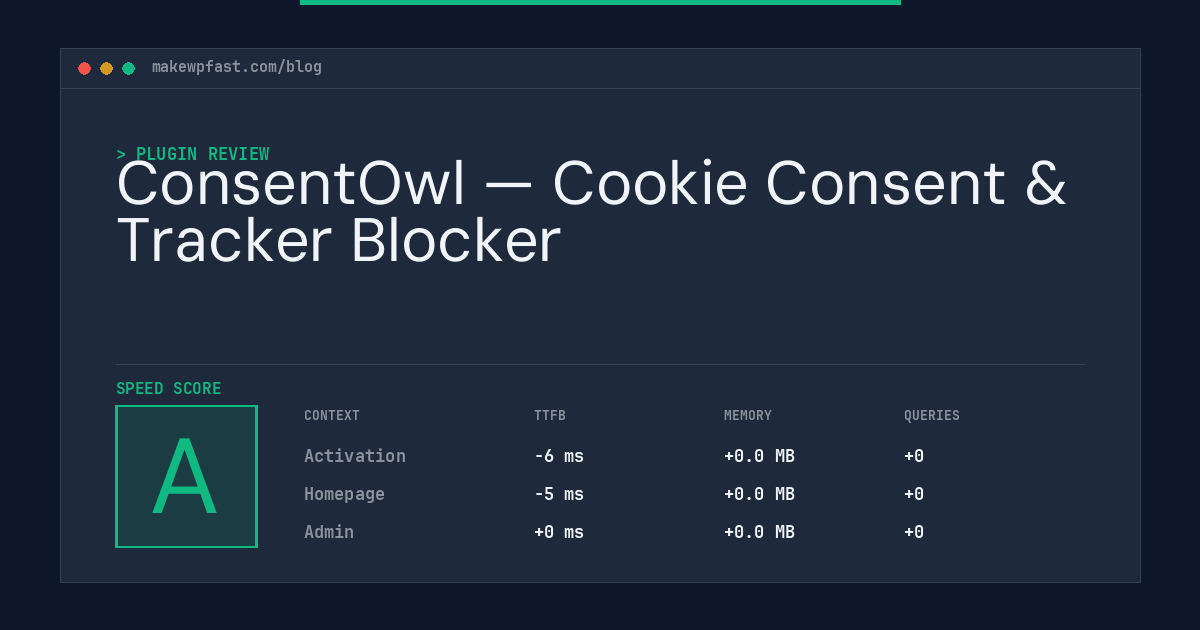 ConsentOwl — Cookie Consent & Tracker Blocker - MakeWPFast