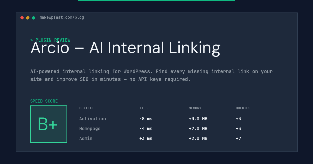 Arcio – AI Internal Linking - MakeWPFast