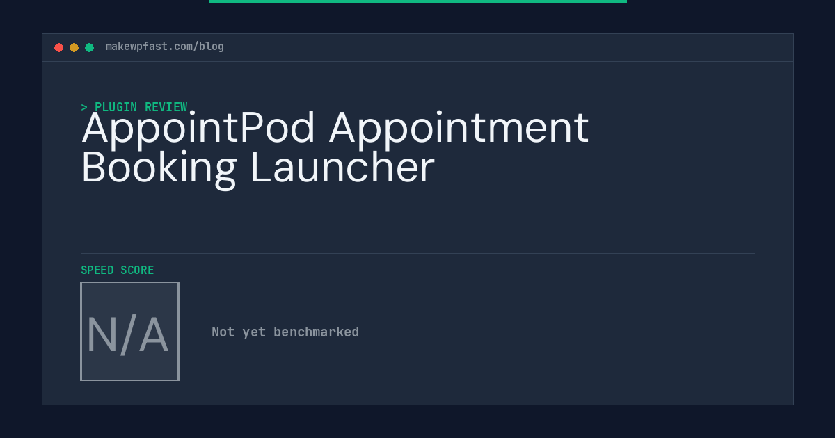 AppointPod Appointment Booking Launcher - MakeWPFast