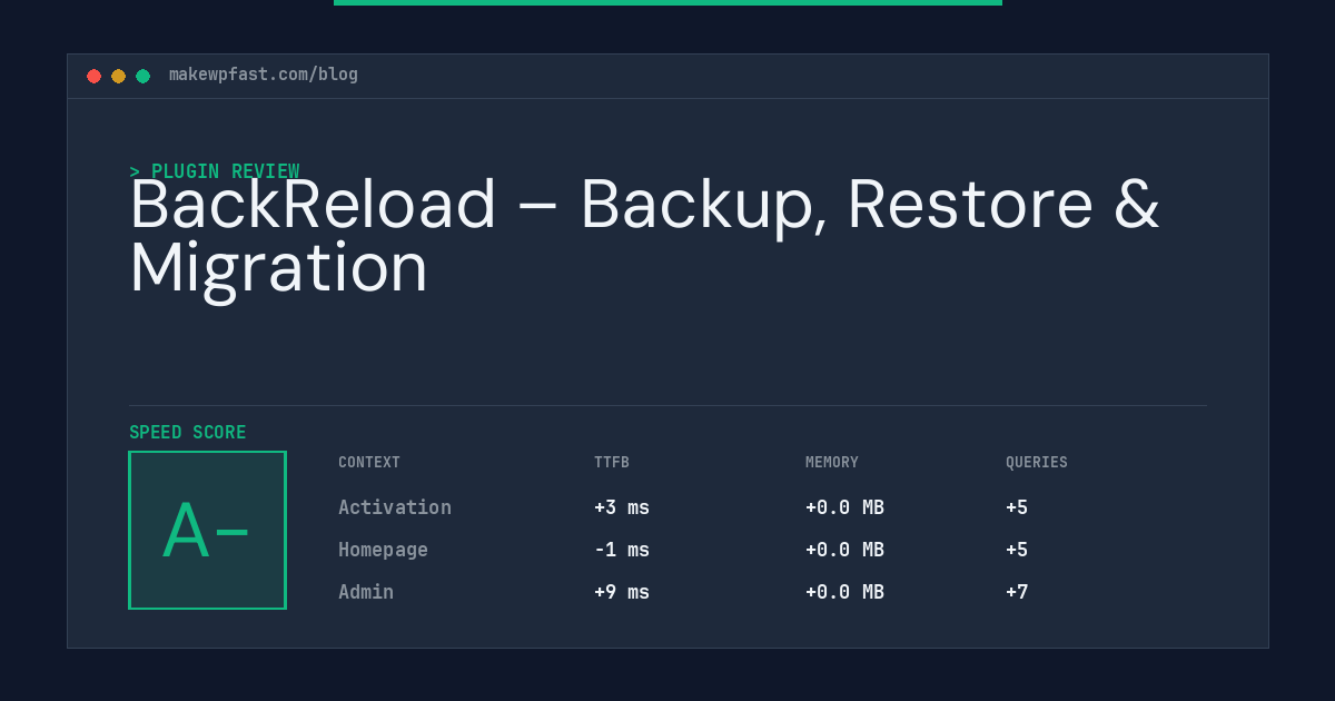 BackReload – Backup, Restore & Migration - MakeWPFast