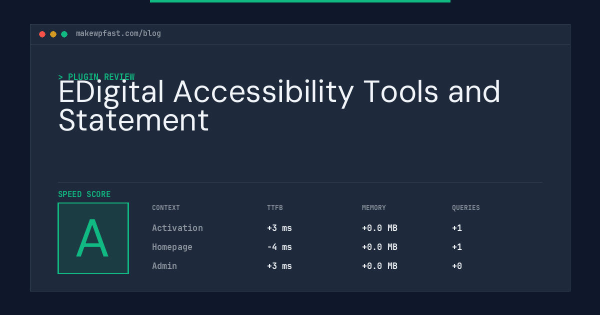 EDigital Accessibility Tools and Statement - MakeWPFast