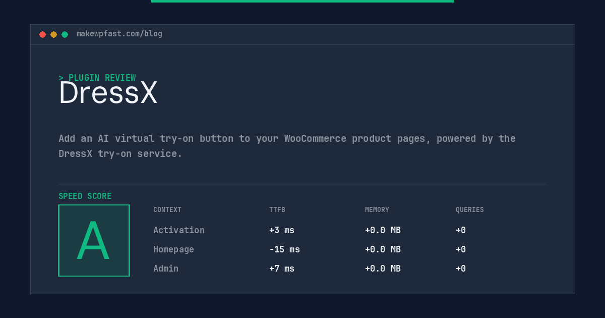 DressX - MakeWPFast