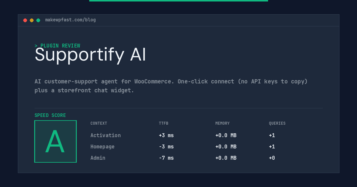 Supportify AI - MakeWPFast