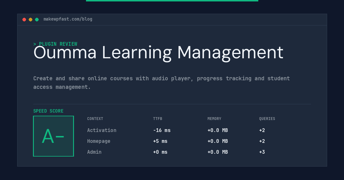 Oumma Learning Management - MakeWPFast