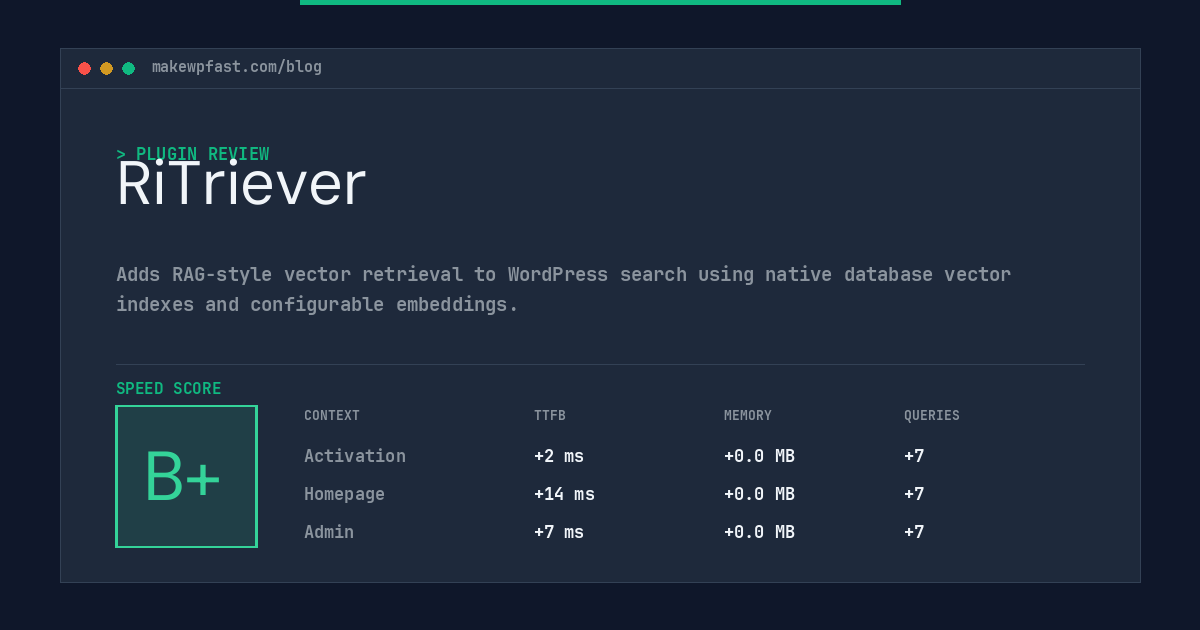 RiTriever - MakeWPFast