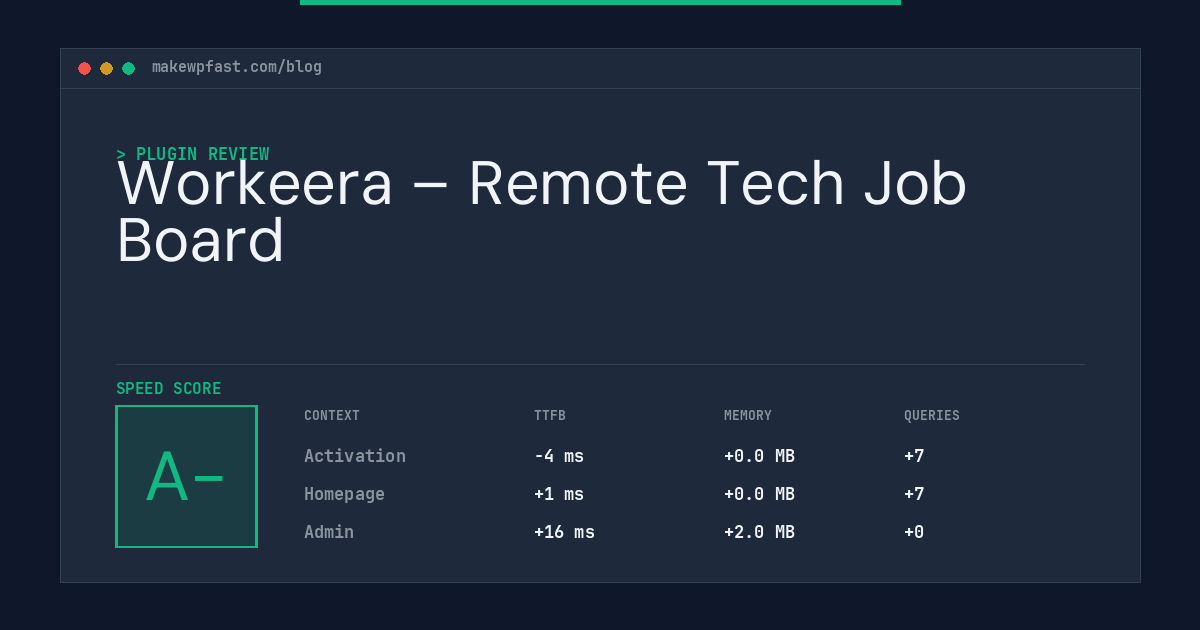 Workeera – Remote Tech Job Board - MakeWPFast