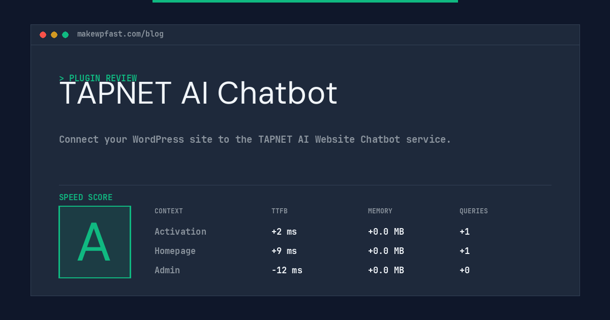 TAPNET AI Chatbot - MakeWPFast