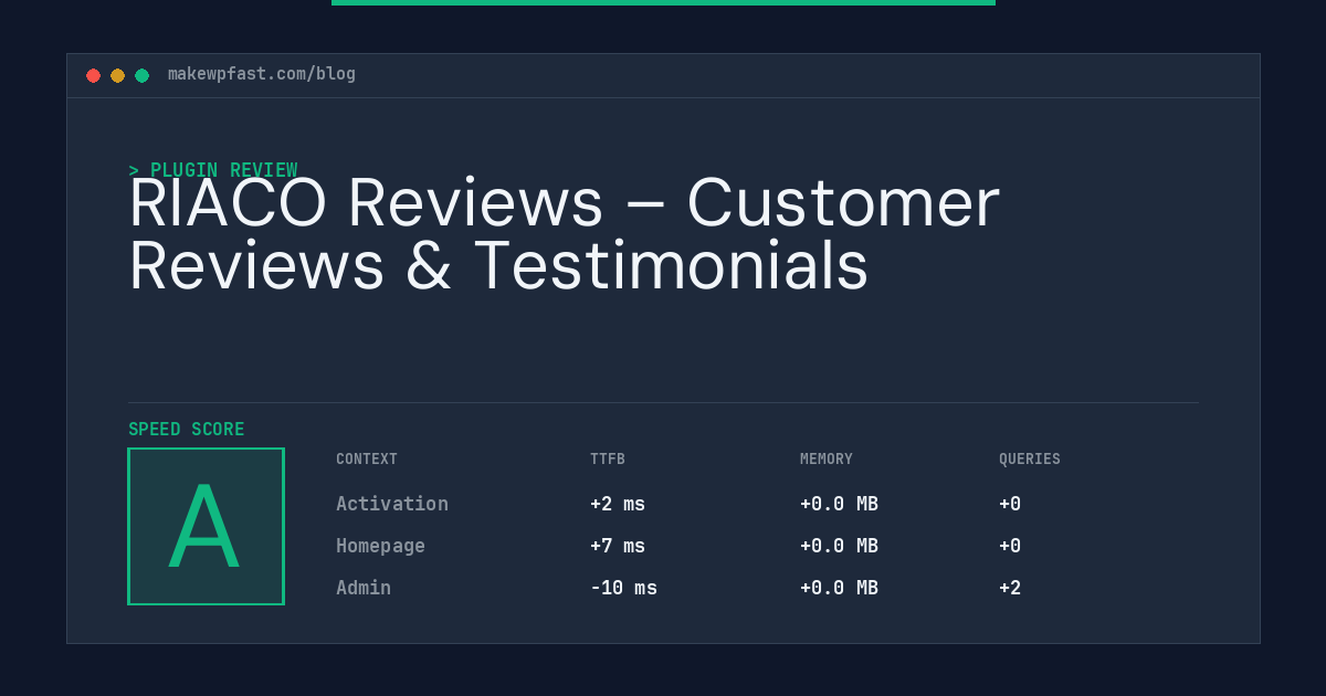 RIACO Reviews – Customer Reviews & Testimonials - MakeWPFast