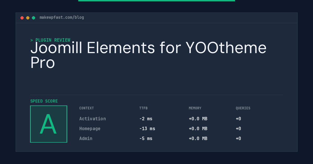 Joomill Elements for YOOtheme Pro - MakeWPFast