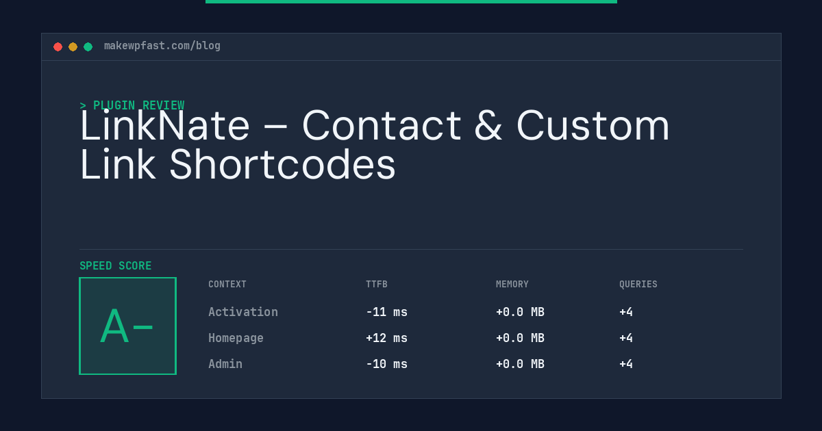 LinkNate – Contact & Custom Link Shortcodes - MakeWPFast