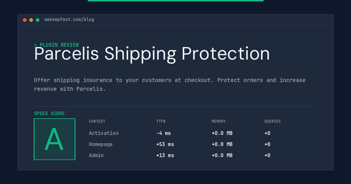 Parcelis Shipping Protection - MakeWPFast