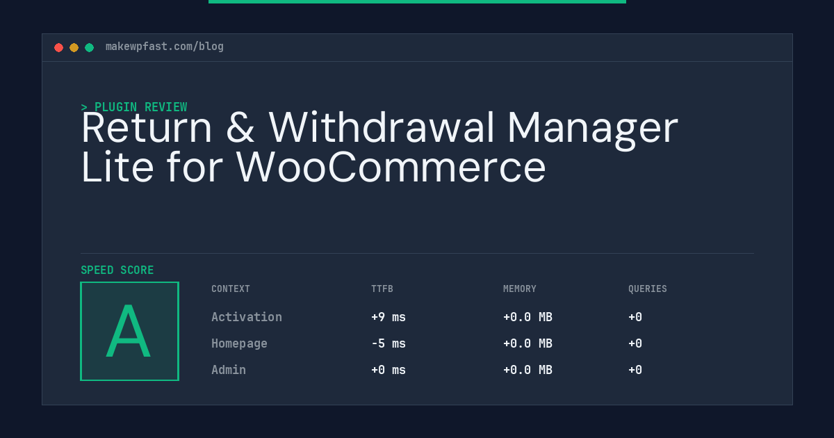 Return & Withdrawal Manager Lite for WooCommerce - MakeWPFast