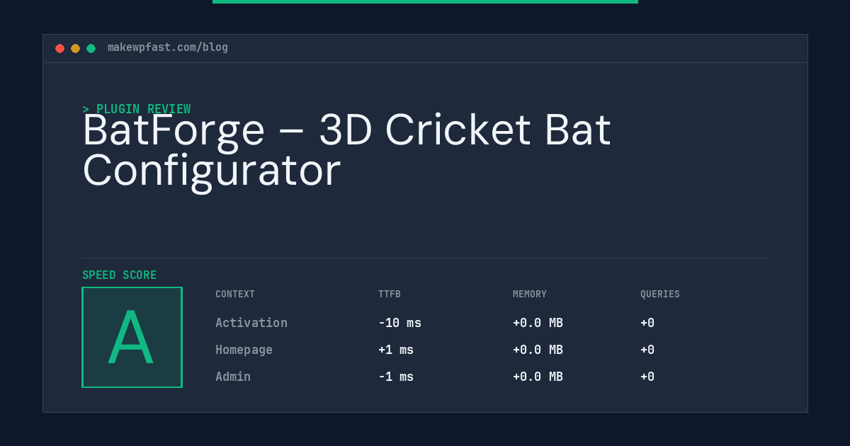 BatForge – 3D Cricket Bat Configurator - MakeWPFast