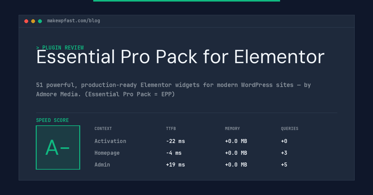 Essential Pro Pack for Elementor - MakeWPFast