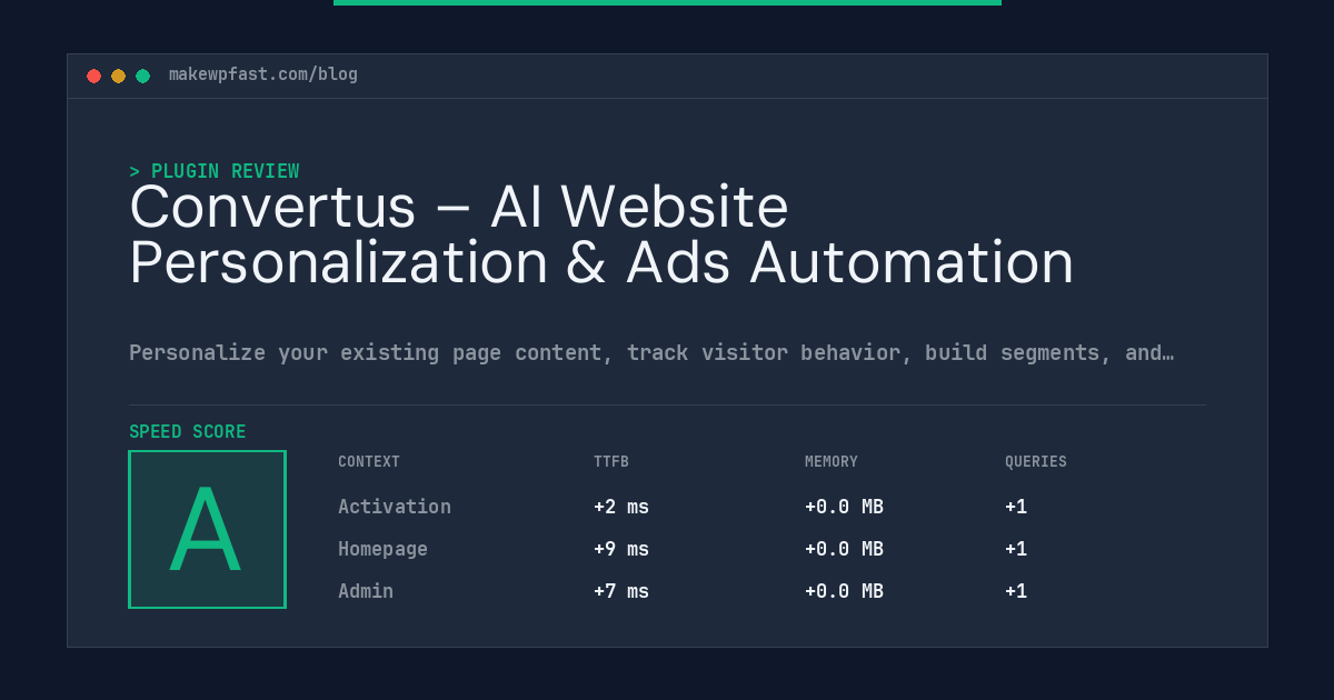 Convertus – AI Website Personalization & Ads Automation - MakeWPFast