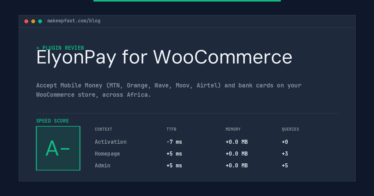 ElyonPay for WooCommerce - MakeWPFast