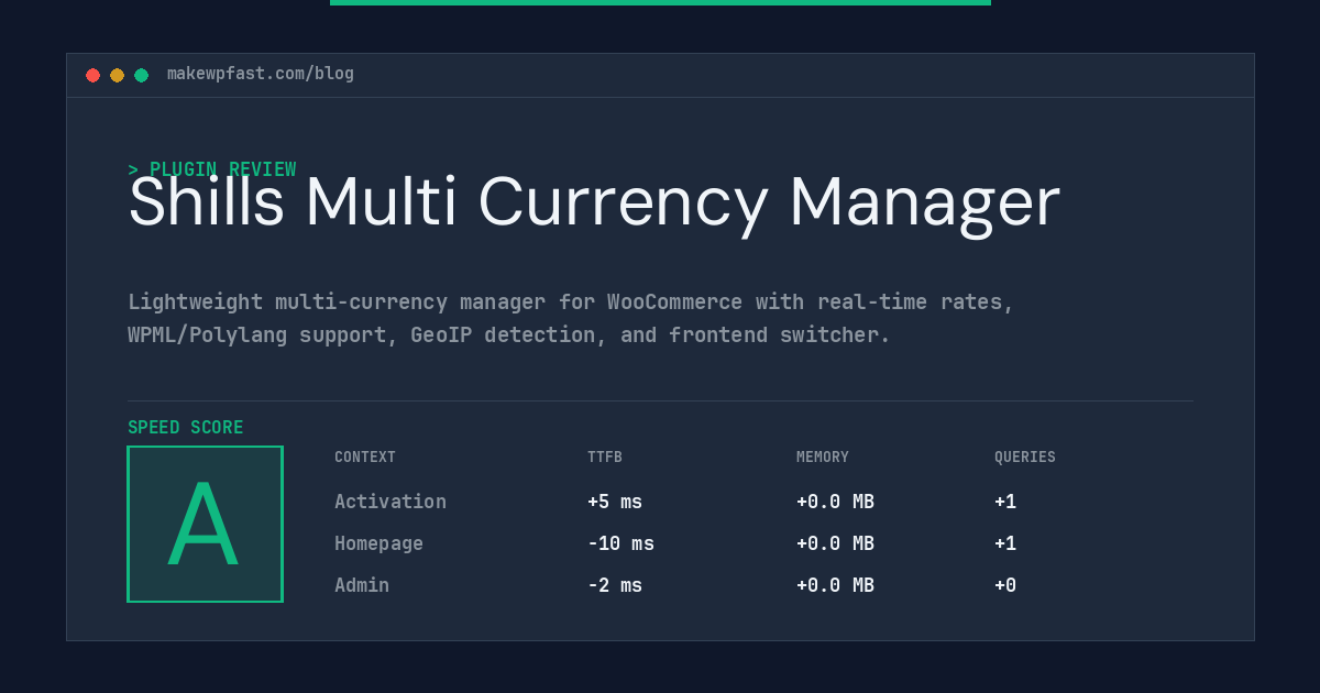 Shills Multi Currency Manager - MakeWPFast