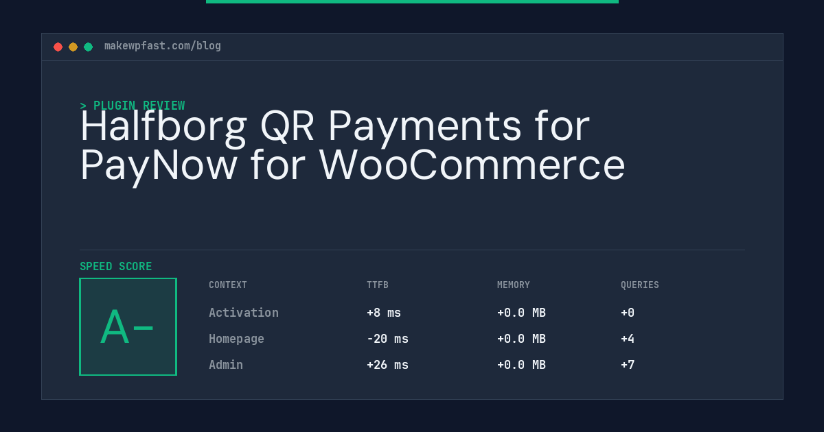 Halfborg QR Payments for PayNow for WooCommerce - MakeWPFast