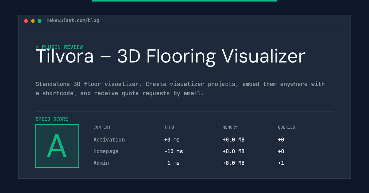 Tilvora – 3D Flooring Visualizer - MakeWPFast