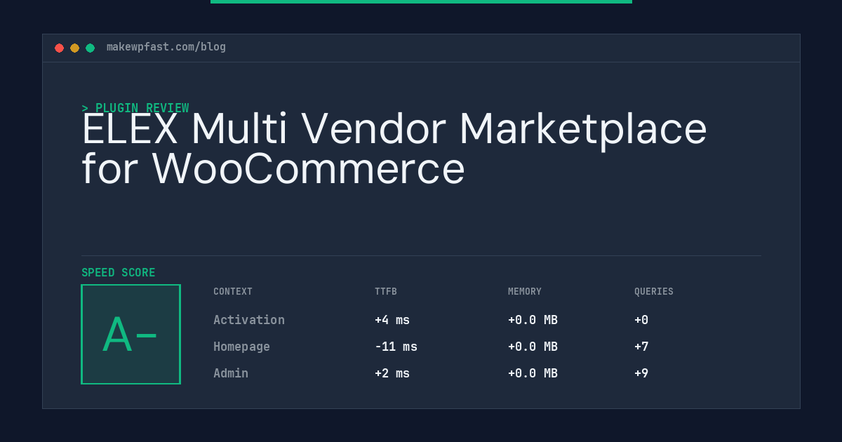 ELEX Multi Vendor Marketplace for WooCommerce - MakeWPFast